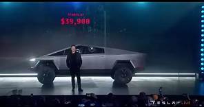 Watch Elon Musk announce the Tesla Cybertruck in 14 minutes