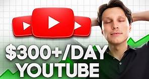 Easiest Way to Make Money Online With YouTube For Beginners ($300/Day)