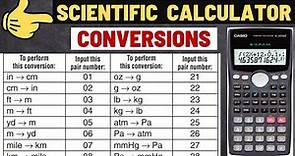 Quick Unit Conversions for Scientific Calculator | Best Shortcut