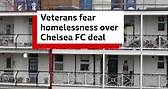 Armed forces veterans living in accommodation next to Chelsea's Stamford Bridge stadium say they fear being made homeless as they face eviction. #london #veterans #armedforces #ChelseaFC | BBC London