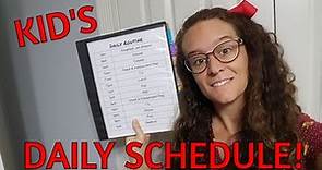 Easy Peasy way to MAKE A DAILY SCHEDULE for your toddler and preschool kids!