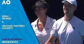 Zielinski/Hsieh v Krawietz/Melichar-Martinez Highlights | Australian Open 2024 Quarterfinal