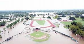 Hurricane Harvey Floods Texas! Columbus, TX Drone Footage
