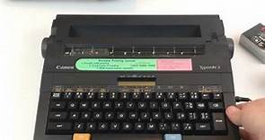 Canon Typestar 2 portable electronic typewriter - eBay demo