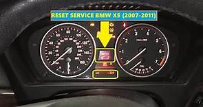 How to Reset Service BMW X5 E70 (2007-2013)