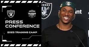 Marcus Peters and Zamir White Presser - 8.5.23 | 2023 Training Camp | Raiders | NFL