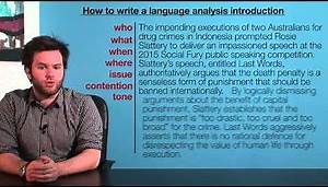 VCE English - Introductions (Language Analysis)