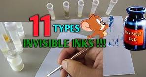 11 Types Of Heat Activated Invisible Inks. How To Make Invisible Ink. How To Make Invisible Ink Pen.