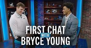 "You guys are gonna get my all!" Bryce Young Speaks With Panthers Legend Jake Delhomme