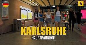 Karlsruhe Hauptbahnhof | Walking in Karlsruhe Main Station, Germany | 4K 60fps