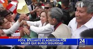 Dina Boluarte: mujer se abalanza contra presidenta y la agarra de los cabellos