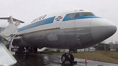 Original Boeing 727 jetliner before its rise from the museum