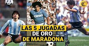 Las cinco jugadas de Maradona para la historia del fútbol | El Comercio | VideosEC