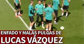 A Lucas Vázquez se le fue la mano: enfado y pelotazo de rabia a Kroos | Diario AS