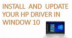 Update and Install HP Drivers in Windows 10 || 2020