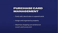 Purchase Card Management
