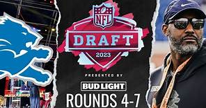 Detroit Lions 2023 NFL DRAFT ROUNDS 4-7 LIVE STREAM WATCH PARTY w/REAL TIME PICK AUDIO