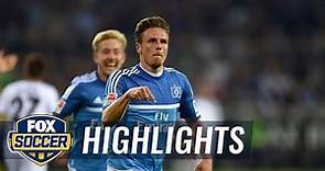 Nicolai Muller goal extends Hamburg's lead over Monchen - 2015–16 Bundesliga Highlights