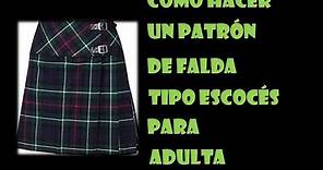 MÉXICO: Cómo hacer un patrón de falda tipo escocés para dama
