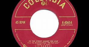 1956 HITS ARCHIVE: On The Street Where You Live - Vic Damone (#1 UK hit)