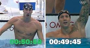 Michael Phelps vs Caeleb Dressel