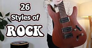26 Rock Genres