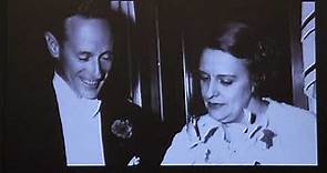 Movie star actor, Leslie Howard and his wife, clip from documentary