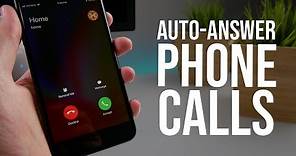 iPhone Auto-Answer Call Feature