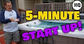 Hot Tub Water Chemical Start Up {Step by Step}
