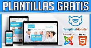 Plantillas Web Gratuitas Profesionales de TemplateMonster (WordPress, Joomla, HTML, Etc.)