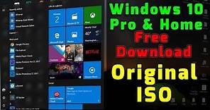 How To Download Windows 10 Pro & Home FREE [ORIGINAL Windows 10 ]