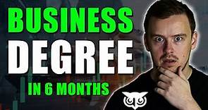 How To Get A Business Administration Management Degree In 6 Months WGU