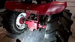 How to put a tiller on a Wheel Horse C120 tractor
