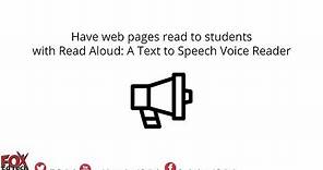Read Aloud: A Text to Speech Voice Reader Chrome Extension