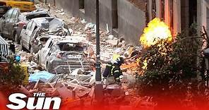 Madrid explosion – Fatal blast destroys building in centre of Spanish capital