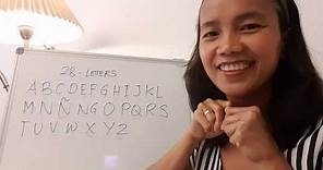 Filipino Alphabet tutorial