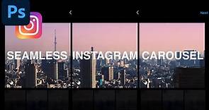 How to Create Seamless Multi Post Carousel Photos for Instagram (Adobe Photoshop CC Tutorial)