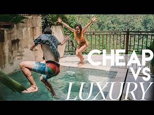 $10 VS $210 HOTEL CHALLENGE in Bali- Cheap VS Luxury