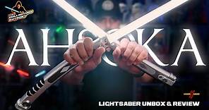 Ahsoka Tano HIGH-END Lightsaber Unbox & Review from Vader's Sabers