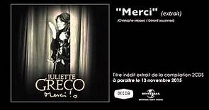 Juliette Greco - Merci (Christophe Miossec/ Gérard Jouannest)