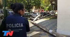 La Plata: cayó un poste de luz y mató a un médico
