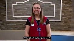 Learn How To Sign "Lowe's" in American Sign Language