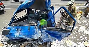 國道一號台南仁德段小貨車自撞護欄  釀1死1重傷 - 社會 - 自由時報電子報