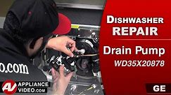 GE Dishwasher - Will Not Drain Water - Drain Pump Repair
