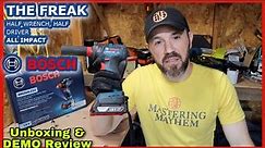 BOSCH 18V Brushless HD Freak 1/4in Hex & 1/2in Square Drive Impact Driver | Unboxing & DEMO Review