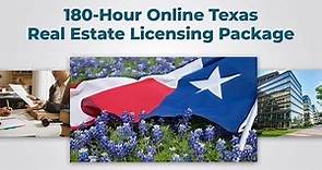 Texas Real Estate School - 180-Hour TREC-Required Real Estate License Course Package