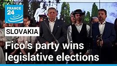 Populist, pro-Russia Robert Fico’s party wins Slovakia’s legislative elections • FRANCE 24