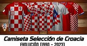 Selección de CROACIA - Evolución de su camiseta (1990 - 2023)
