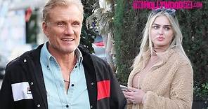 Dolph Lundgren & His Fiance Emma Krokdal Enjoy Lunch With Family At Il Pastaio In Beverly Hills
