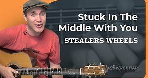 Stuck In The Middle With You | Easy Guitar Lesson - Stealers Wheels